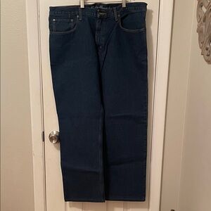 Eddie Bauer Men's Navy Straight Jeans